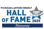 Logo of MI Lawyers Weekly Hall Of Fame