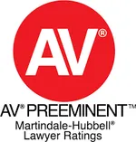 Logo of AV Preeminent Rating: Martindale-Hubbell