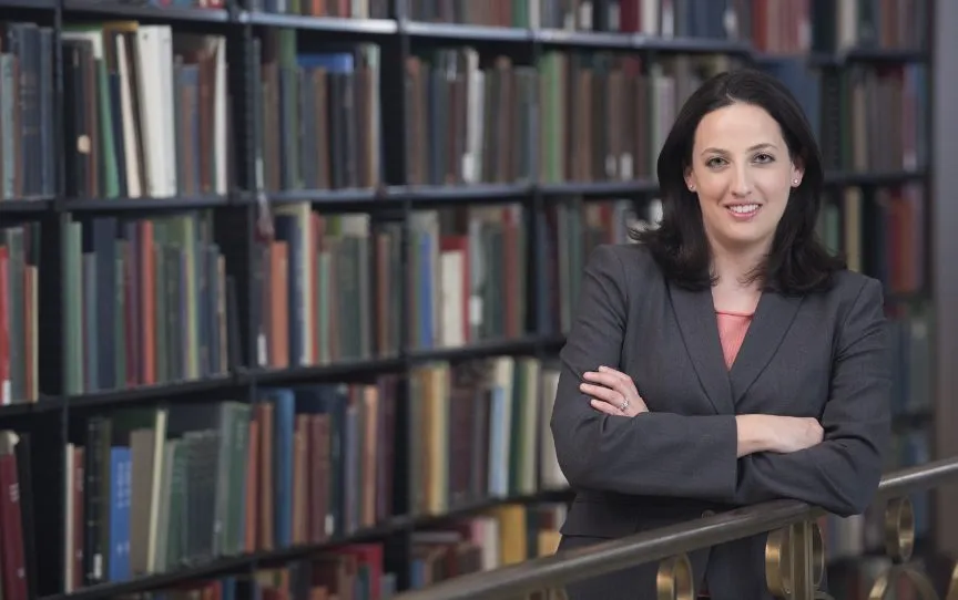 Beth Bernstein in library