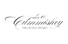 John W. Cummiskey Pro Bono Award Logo