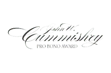 John W. Cummiskey Pro Bono Award Logo