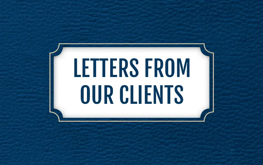 Letters From Our Clients book cover