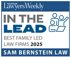 Michigan Lawyers Weekly In the Lead Best Family Led Law Firms 2025 Logo