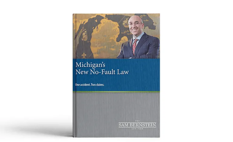 Cover of the “Michigan’s New No-Fault Law” e-book from The Sam Bernstein Law Firm