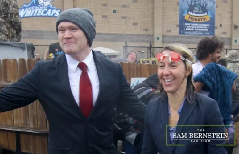 Attorneys Take the Polar Plunge in Support of Client's Son and Special Olympics Michigan