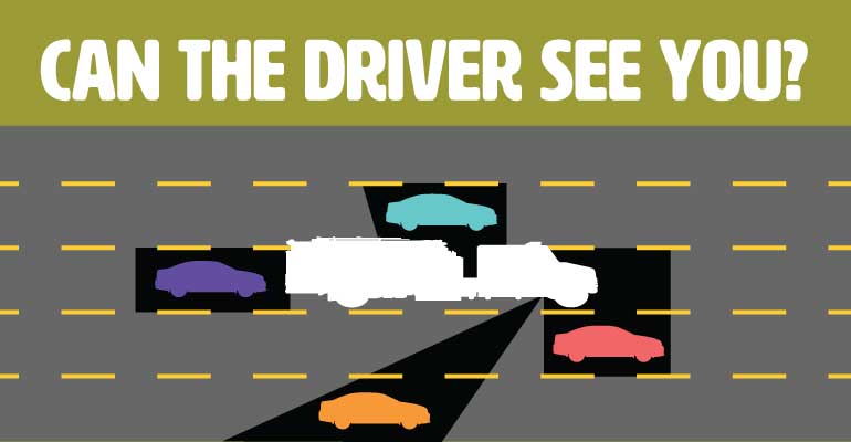 Semi Truck Blind Spots When Driving | The Sam Bernstein Law Firm