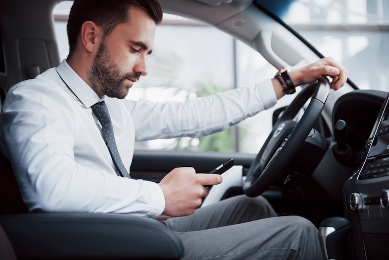 Distracted driving examples