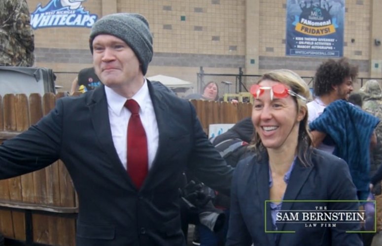 The Sam Bernstein Law Firm polar plunge to support the Special Olympics