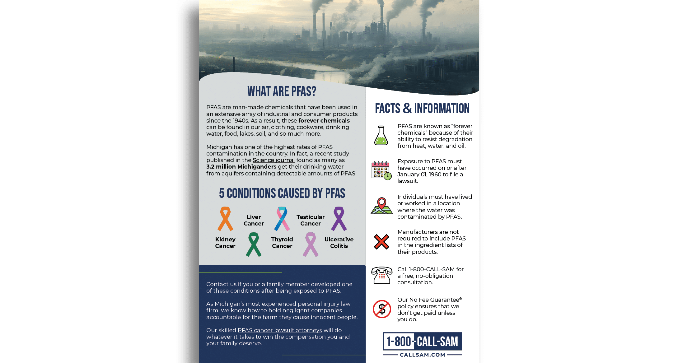 Icon of a picture of the PFAS Infographic that lists information regarding PFAS chemicals