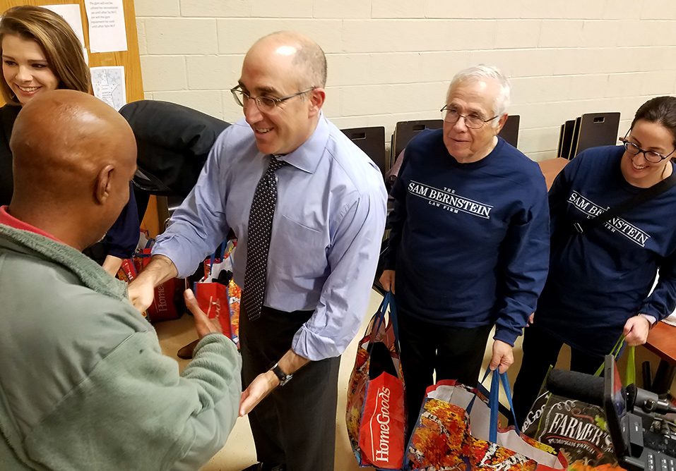 Bernstein family at public service event
