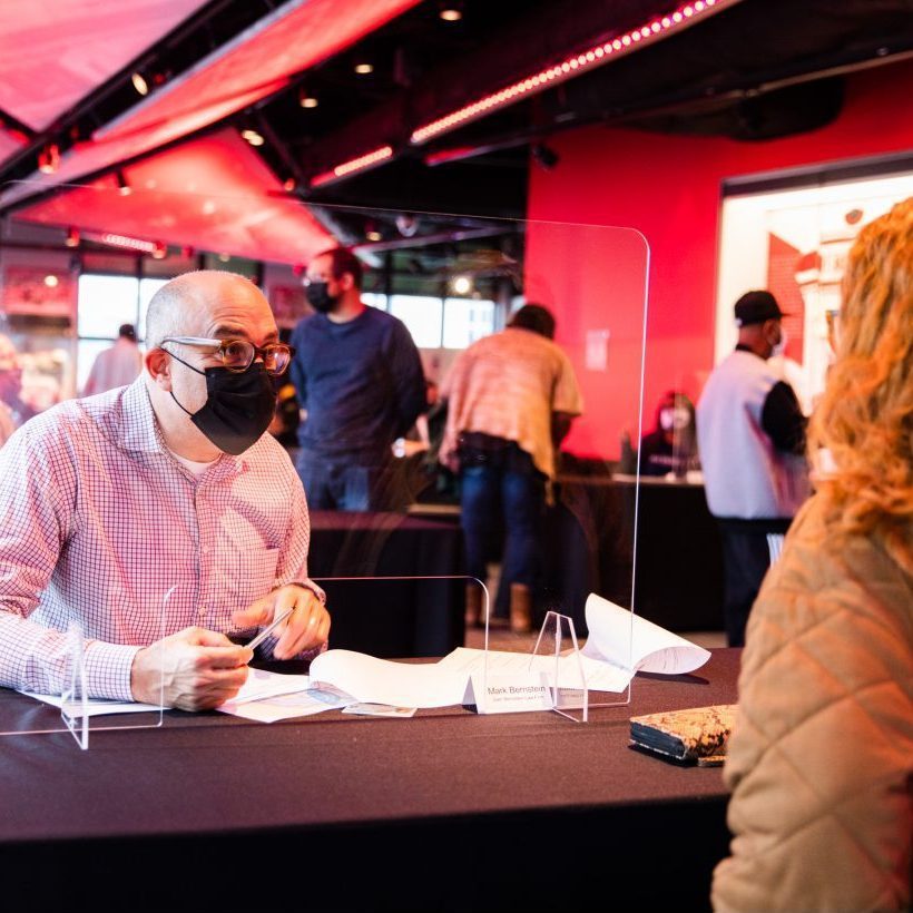 Mark Bernstein helping people at expungement event