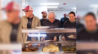 Bernstein team working at kitchen