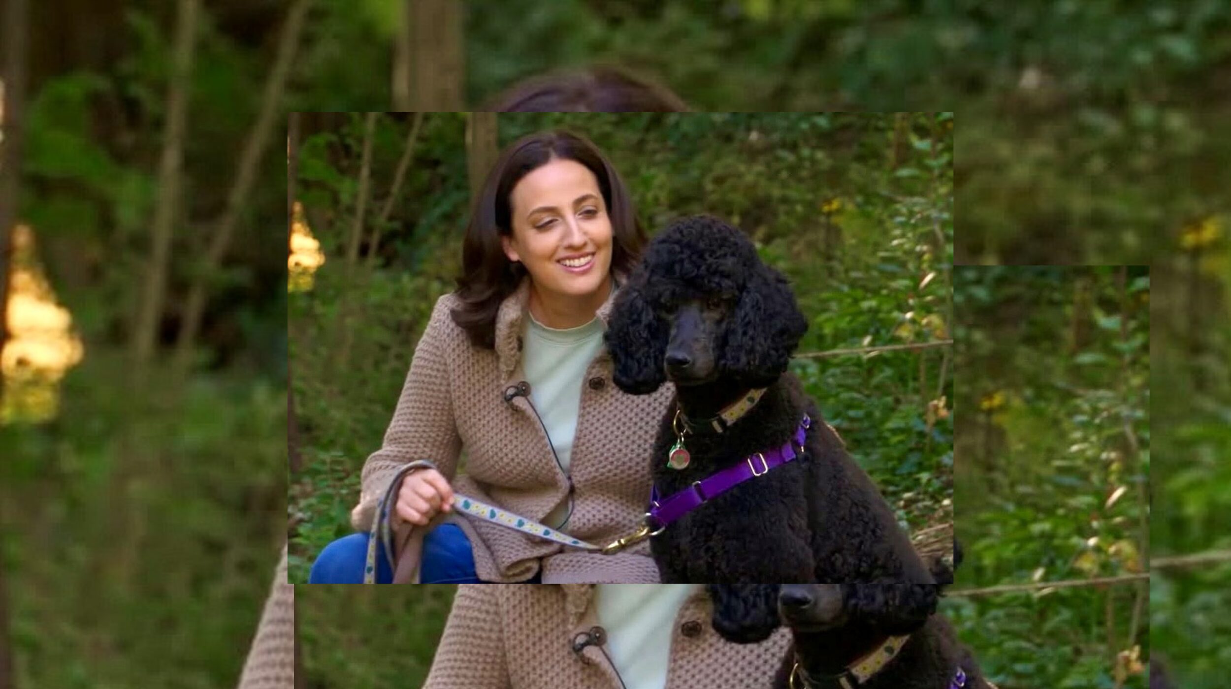 Beth Bernstein with a poodle dog